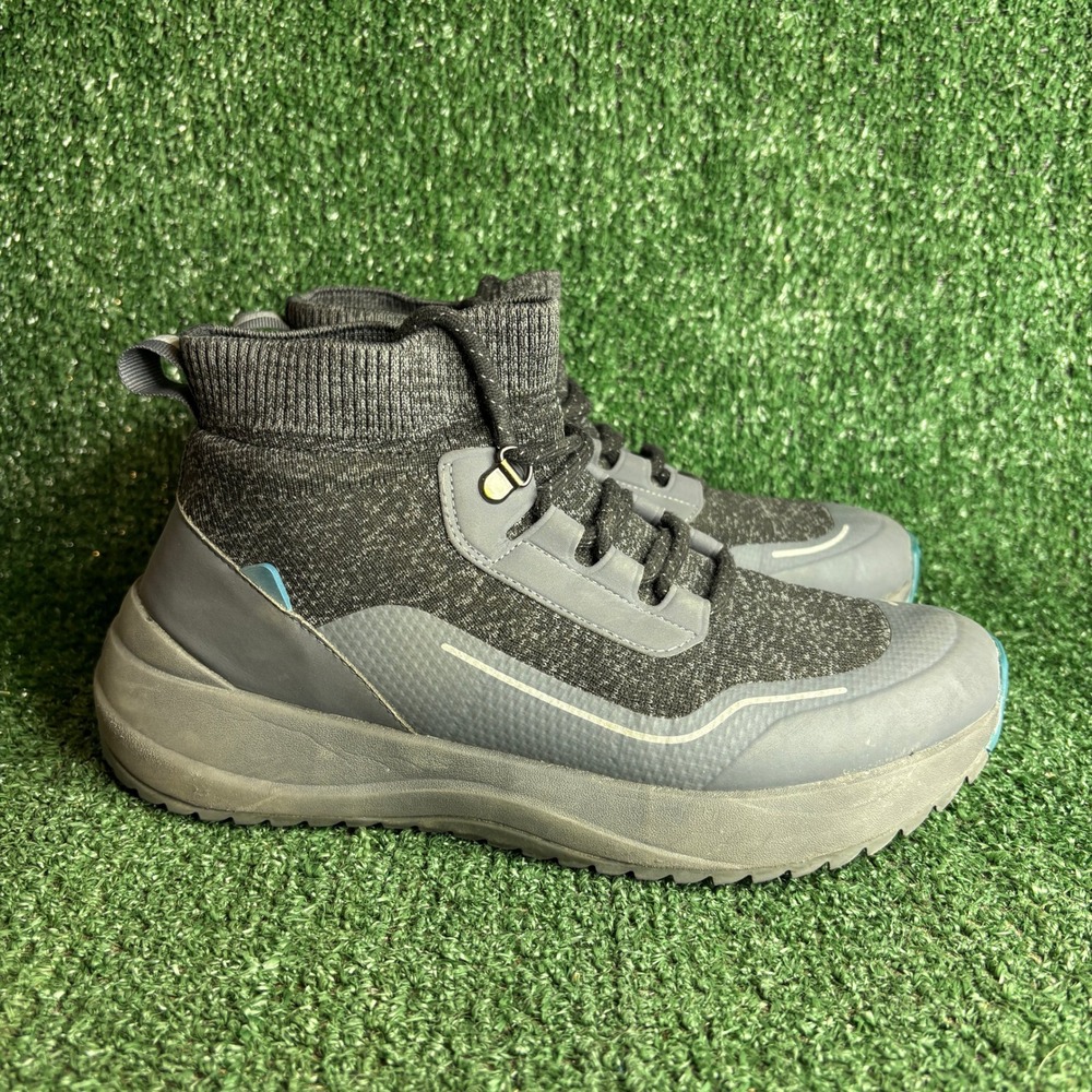 Vessi Cloudburst Waterproof Breathable Knit High Top Sneakers Grey Womens Size 9